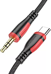 Аудио кабель Borofone BL14 Aux mini Jack 3.5 mm - USB Type-C M/M Cable 1 м black - миниатюра 3