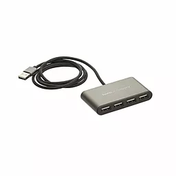 USB-A хаб Hoco HB3 на 4 порта Black