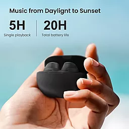 Навушники Xiaomi Haylou GT1 2023 Black - мініатюра 3