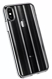 Чехол Baseus Aurora Case  Apple iPhone XS Max Transparent Black - миниатюра 2