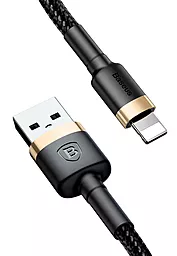 Кабель USB Baseus Cafule 2.4A Lightning Cable Black / Gold (CALKLF-BV1) - миниатюра 3
