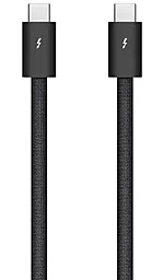 Кабель USB HD/PD Apple Original A2804 Thunderbolt 4 Pro 8k 60hz 40gbps 100w 5a USB Type-C - Type-C cable black (MU883ZM/A) - миниатюра 2