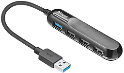 Мультипортовий USB-A хаб Trust USB HUB Aiva 4 Port 3xUSB 2.0, 1xUSB 3.1 Black (22260)