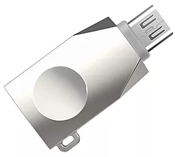 Уценённый OTG-переходник Hoco UA10 Micro-USB Pearl Nickel