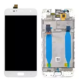 Дисплей Asus ZenFone 4 Selfie ZD553KL (X00LD) с тачскрином и рамкой, White