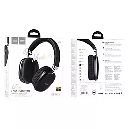 Навушники Hoco W35 wireless headphones Black - мініатюра 7