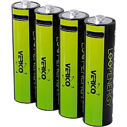Акумулятор Verico Loop Energy AAA / R03 600mAh USB Type-C Li-ion 4шт (1UDBT-A2WEBC-NN) 1.5 V - мініатюра 3