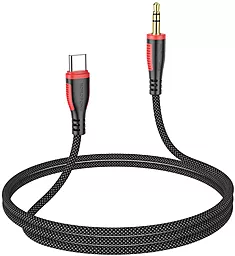 Аудио кабель Borofone BL14 Aux mini Jack 3.5 mm - USB Type-C M/M Cable 1 м black - миниатюра 4