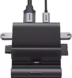 Док-станция зарядное устройство Baseus Pro Mate Docking Type-C Black (WKMD000001) - миниатюра 6