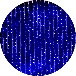Гірлянда Merry Christmas 480-B синій водоспад