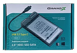 Карман для HDD Grand-X 2.5" USB 3.1 Type-C (HDE31) - миниатюра 5