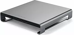 Мультипортовый USB Type-C хаб Satechi Aluminum Monitor Stand Hub Silver for iMac (ST-AMSHS)