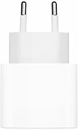 Сетевое зарядное устройство с быстрой зарядкой Apple 20W USB Type-C Replacement Power Adapter white - миниатюра 3