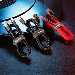 USB Кабель Baseus Cafule 2M USB Type-C Cable Red (CATKLF-C09) - мініатюра 8