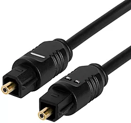 Оптичний аудіо кабель PowerPlant Toslink М/М Cable 1.5 black (CA911004)
