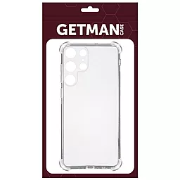 Чехол GETMAN Ease logo для Samsung Galaxy S22 Ultra Прозрачный - миниатюра 2