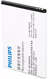 Аккумулятор Philips S388 Dual / AB1700AWML (1700 mAh)  12 мес. гарантии - миниатюра 2