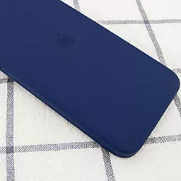 Чехол Silicone Case Full Camera Square для Apple iPhone 11 Midnight Blue - миниатюра 2