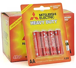 Батарейки Mitsubishi Heavy Duty AA / R6P 4шт