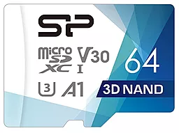Карта памяти Silicon Power microSDXC 64GB Superior Pro Colorful Class 10 UHS-1 U3 V30 A1 + SD-адаптер (SP064GBSTXDU3V20AB) - миниатюра 2