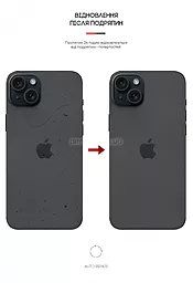 Гидрогелевая пленка ArmorStandart на заднюю панель для Apple iPhone 15 Plus Carbone Transparent (ARM71902) - миниатюра 3