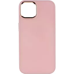 Чехол Epik TPU Bonbon Metal Style для Apple iPhone 14 Light Pink - миниатюра 2