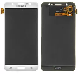 Дисплей Samsung Galaxy J7 J710 2016 с тачскрином, (TFT), White