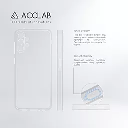Чехол ACCLAB Anti Dust для Samsung Galaxy A13 4G Transparent - миниатюра 4