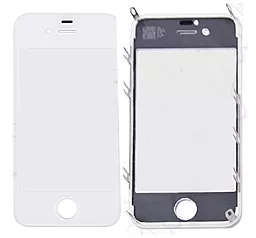 Корпусное стекло дисплея Apple iPhone 4S with frame White