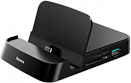 Мультипортовый USB Type-C хаб Baseus Mate Docking USB-C mobile phone intelligent Black (CAHUB-AT01)