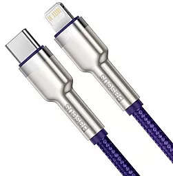 USB PD Кабель Baseus Cafule Metal 20W 2M USB Type-C - Lightning CablePurple (CATLJK-B05) - мініатюра 4
