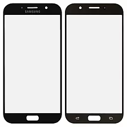 Корпусное стекло дисплея Samsung Galaxy A7 A720F 2017 (с OCA пленкой) (original) Black