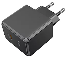 Сетевое зарядное устройство Hoco CS13A Ocean 20w PD USB-C home charger black - миниатюра 2