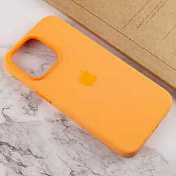 Чехол Apple Silicone Case Full with MagSafe and SplashScreen для Apple iPhone 13 Pro Max  Marigold - миниатюра 5