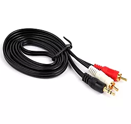Аудіо кабель Ultra Aux mini Jack 3.5 mm - 2хRCA M/M Cable 1.8 м black (UC75-0300)