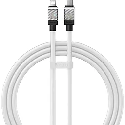 Кабель Baseus USB PD CoolPlay Series 20w 3a USB Type-C - Lightning cable white (CAKW000002) - миниатюра 2