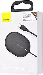 Беспроводное (индукционное) зарядное устройство быстрой QI зарядки Baseus Light Magnetic Wireless Charger Black (WXQJ-01) - миниатюра 3