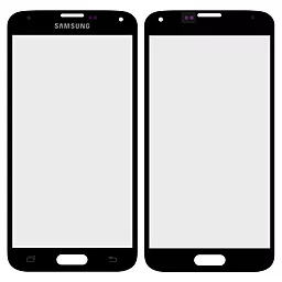 Корпусное стекло дисплея Samsung Galaxy S5 G900F, G900M, G900T, G900K, G900S, G900I, G900A, G900W8, G900L, G900H Black