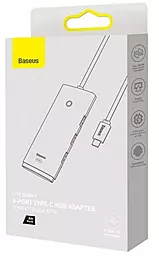 Мультипортовый USB Type-C хаб Baseus Lite Series 4i-n-1 Hub black (WKQX03) - миниатюра 6