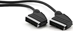 Видеокабель Cablexpert SCART М-М 21-pin 1.8м Black (CCV-518) - миниатюра 2