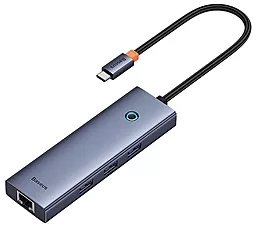 Мультипортовый USB Type-C хаб Baseus 6-in-1 Gray (B00052807813-00) - миниатюра 3