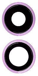 Стекло камеры Apple iPhone 11 с рамкой комплект 2 шт Purple