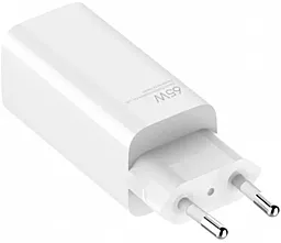 Мережевий зарядний пристрій Xiaomi GaN 65W USB-C+A Port + USB C-C Cable White (BHR5515GL)