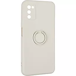 Чехол Gelius Ring Holder Case for Samsung A037 (A03s) Ivory White - миниатюра 2