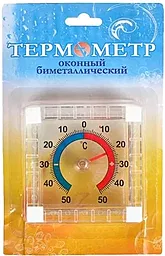 Термометр EasyLife оконный биметаллический квадратный на липучках - миниатюра 2