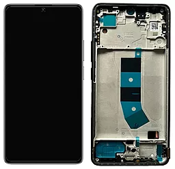 Дисплей Xiaomi Redmi Note 13 4G с тачскрином и рамкой, оригинал, Black
