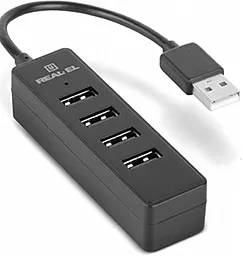 USB хаб REAL-EL HQ-154 (EL123110007) Black - миниатюра 5