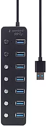 USB хаб Gembird 7-in-1 black (UHB-U3P7P-01) - миниатюра 4