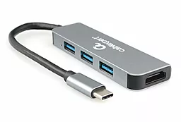 Мультипортовый USB Type-C хаб (концентратор) Cablexpert USB-C 2-in-1 (A-CM-COMBO2-01) - миниатюра 2