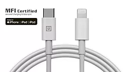 Кабель USB PD REAL-EL USB Type-C - Lightning Cable White (4743304104680)
